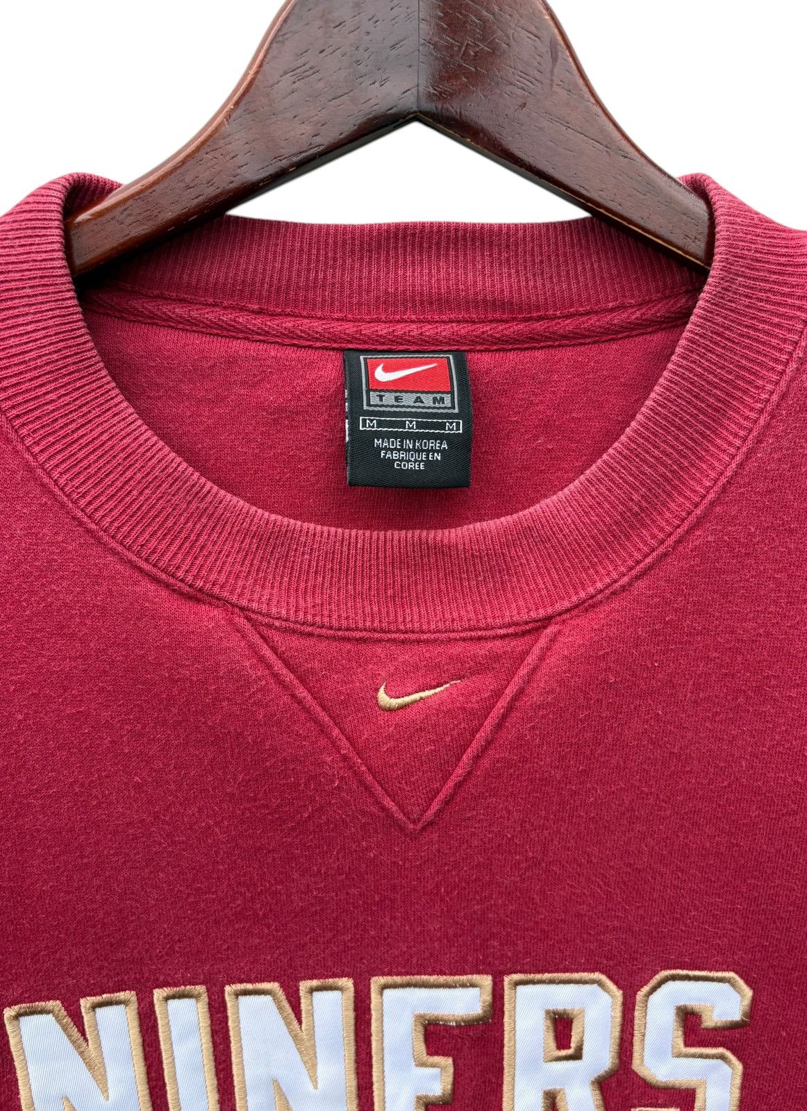 NFL Vintage 90s Nike Center Logo 49ers Nfl Team Sweatshirt Size US L / EU 52-54 / 3 - 2 Thumbnail