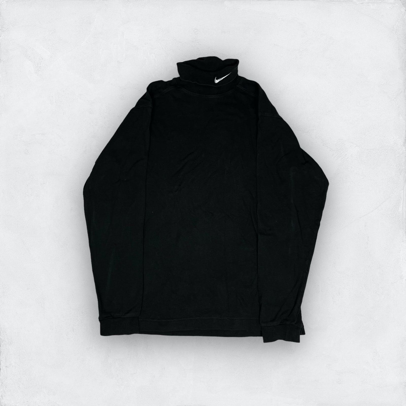 Nike Nike Men's Black Turtle Neck Long Sleeve Pullover Sweater S Size US S / EU 44-46 / 1 - 1 Thumbnail