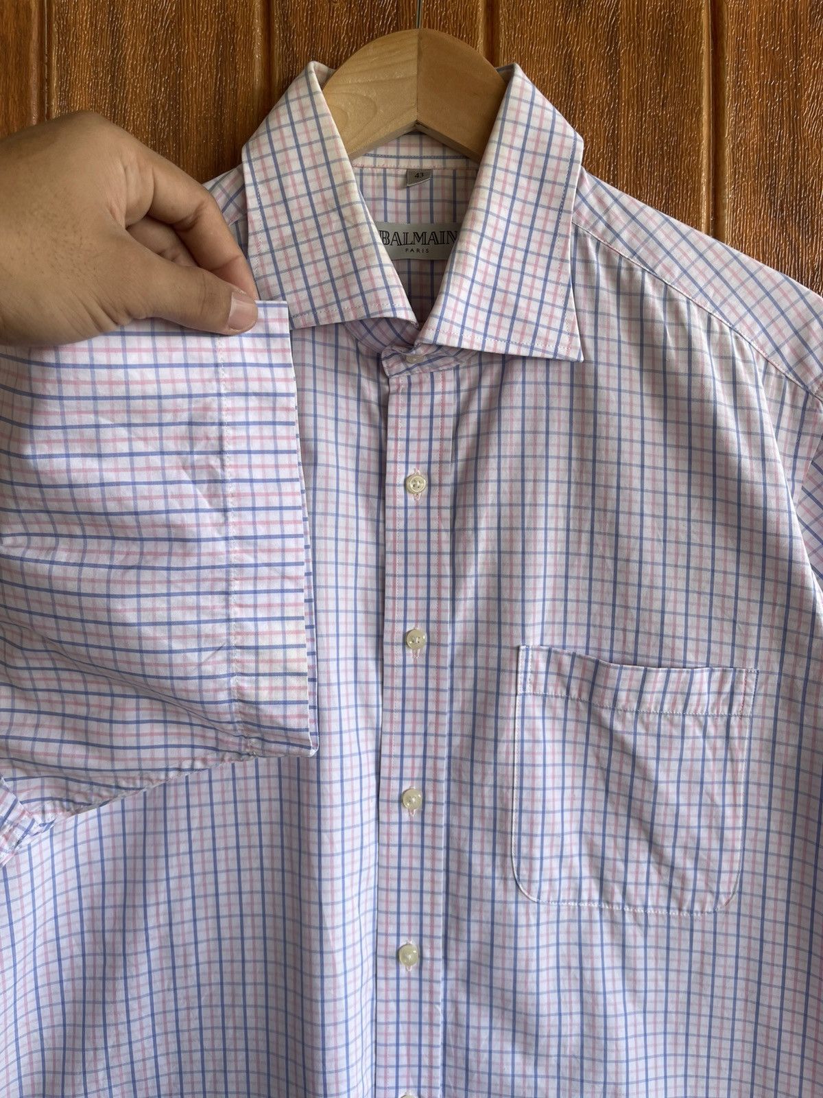 Balmain Vintage’90s🔥BALMAIN PIERRE🔥Square Short Shirt Button Up Size US L / EU 52-54 / 3 - 3 Thumbnail