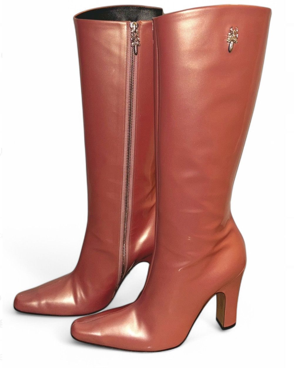 Pink Sugar Jones Chrome Hearts Boots