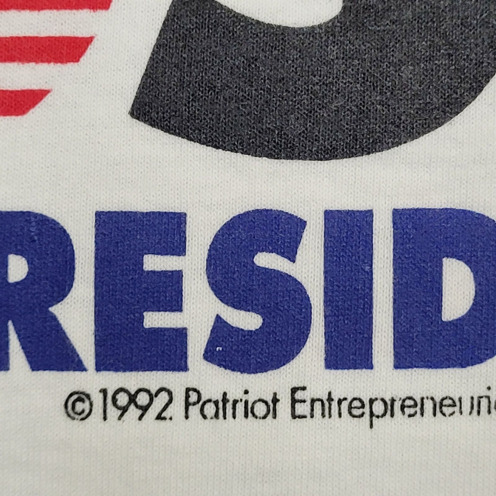 Fruit Of The Loom VTG 1992 Ross Perot for President T-Shirt Men's L/XL 90s Size US XL / EU 56 / 4 - 4 Thumbnail