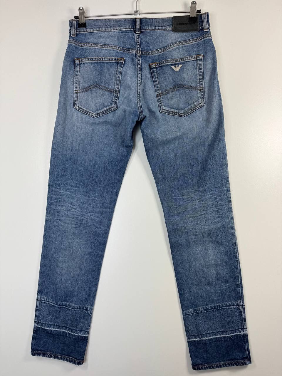 Emporio Armani Emporio Armani Men’s Slim Fit Blue Jeans Designer Denim 29 Size US 29 - 11 Thumbnail