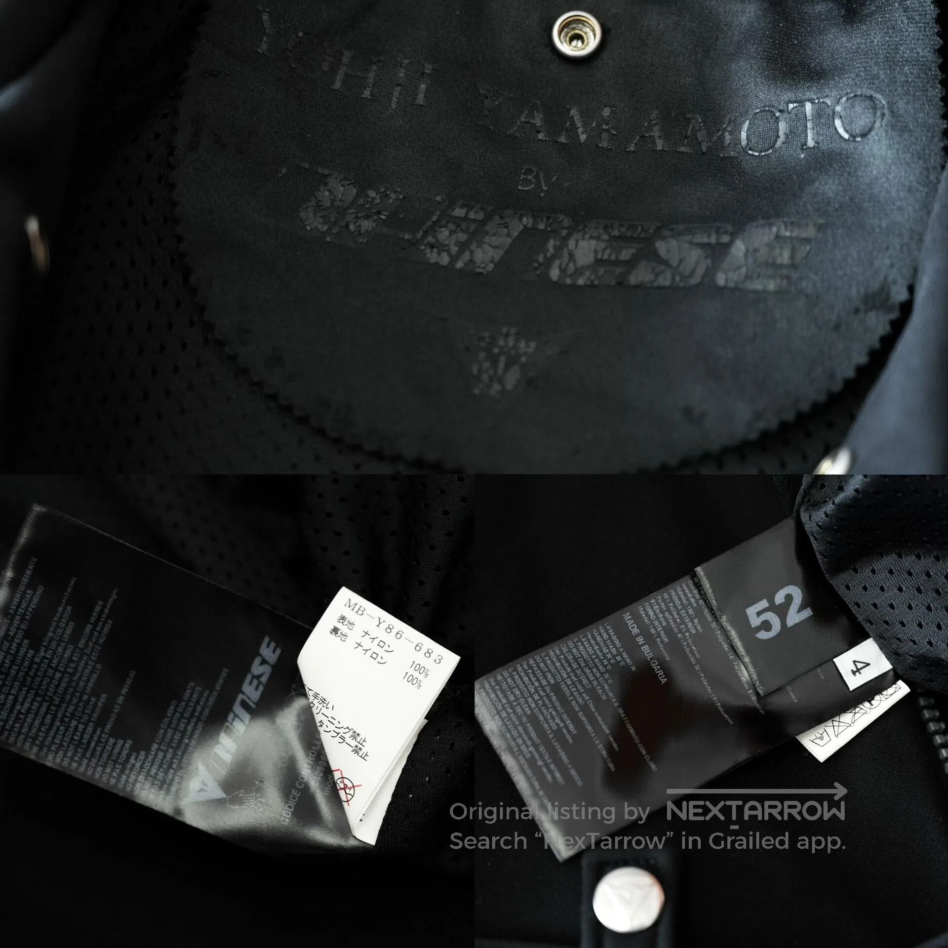 Yohji Yamamoto Yohji Yamamoto Dainese Zip Jacket. Size US L / EU 52-54 / 3 - 9 Thumbnail