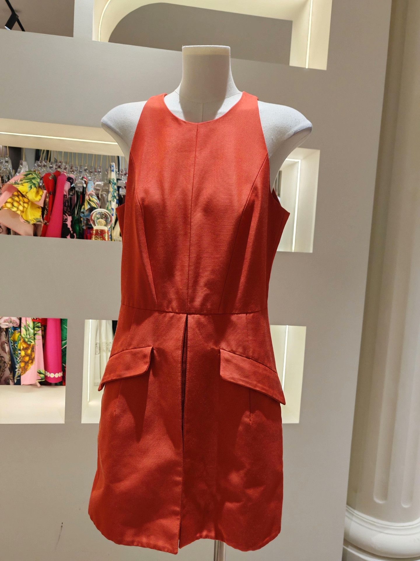 Alexander McQueen Alexander McQueen Orange Vest Dress Size M / US 6-8 / IT 42-44 - 1 Thumbnail