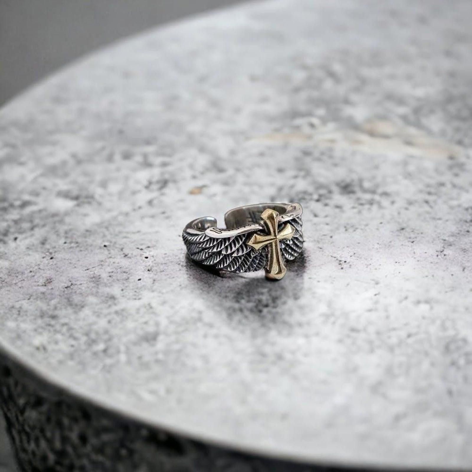 Jewelry CROSS Gold Plated Ring Size ONE SIZE - 4 Thumbnail