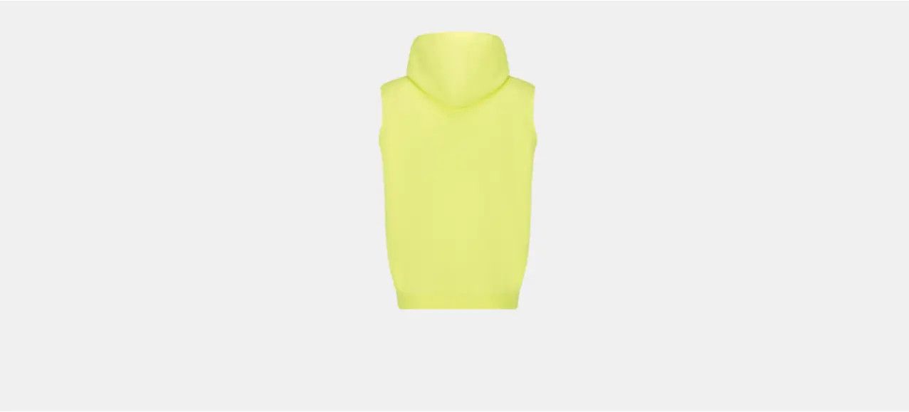 Dior o1w1db10824 Oversized Sleeveless Hooded Sweatshirt in Yellow Size US XXL / EU 58 / 5 - 2 Thumbnail