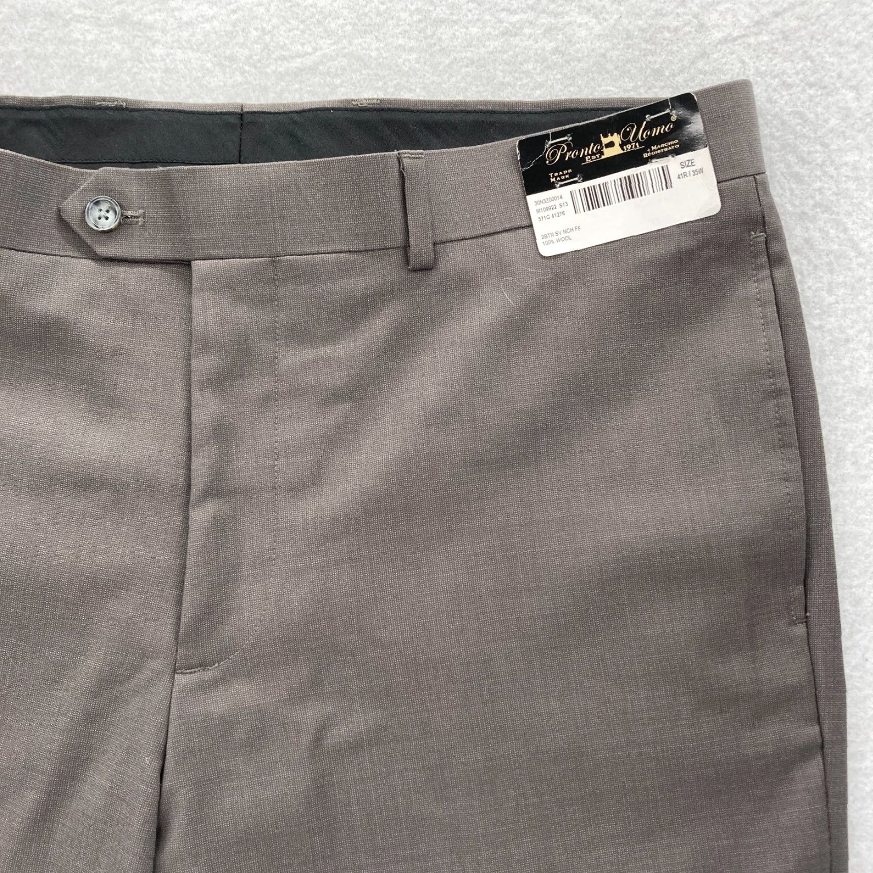 Pronto Uomo Pronto Uomo Mens 41 Brown 100% Wool Dress Pants Slim Straight Leg Unhemmed NWT Dress Pants Mens Brown Wool Slim Straight NWT Unhemmed 41 Size US 41 - 3 Thumbnail