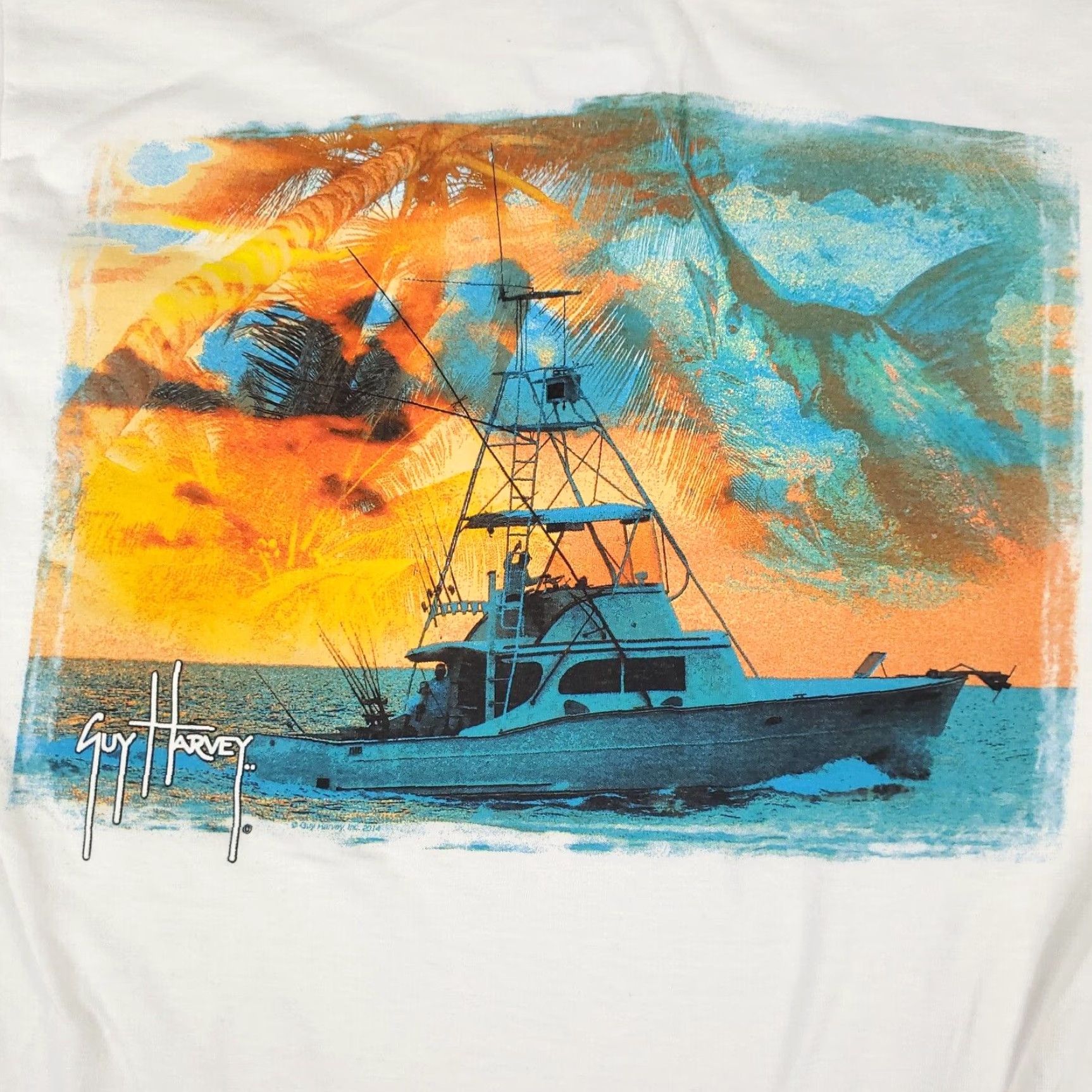 Guy Harvey Guy Harvey T-Shirt Mens Small White Classic Logo Shirt Short Sleeve Men Size US S / EU 44-46 / 1 - 2 Thumbnail