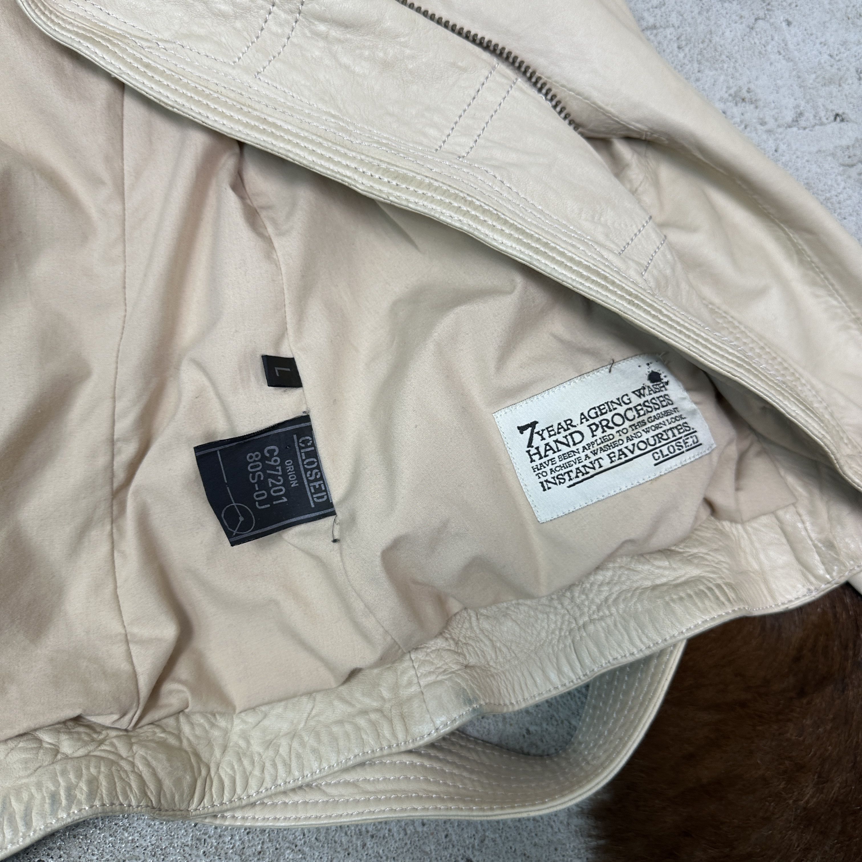 CLOSED Vintage Leather Closed by Marithe Francois Girbaud Jacket Size M / US 6-8 / IT 42-44 - 9 Thumbnail