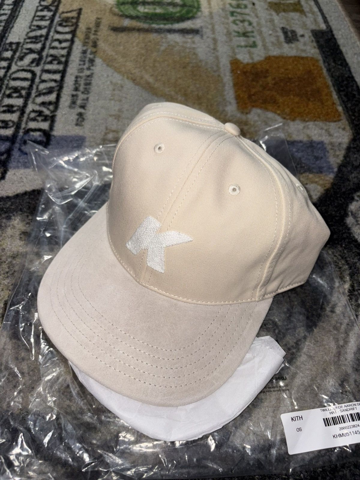 Kith Kith Twill Suede Aaron Dad Hat Sandrift Size ONE SIZE - 1 Thumbnail