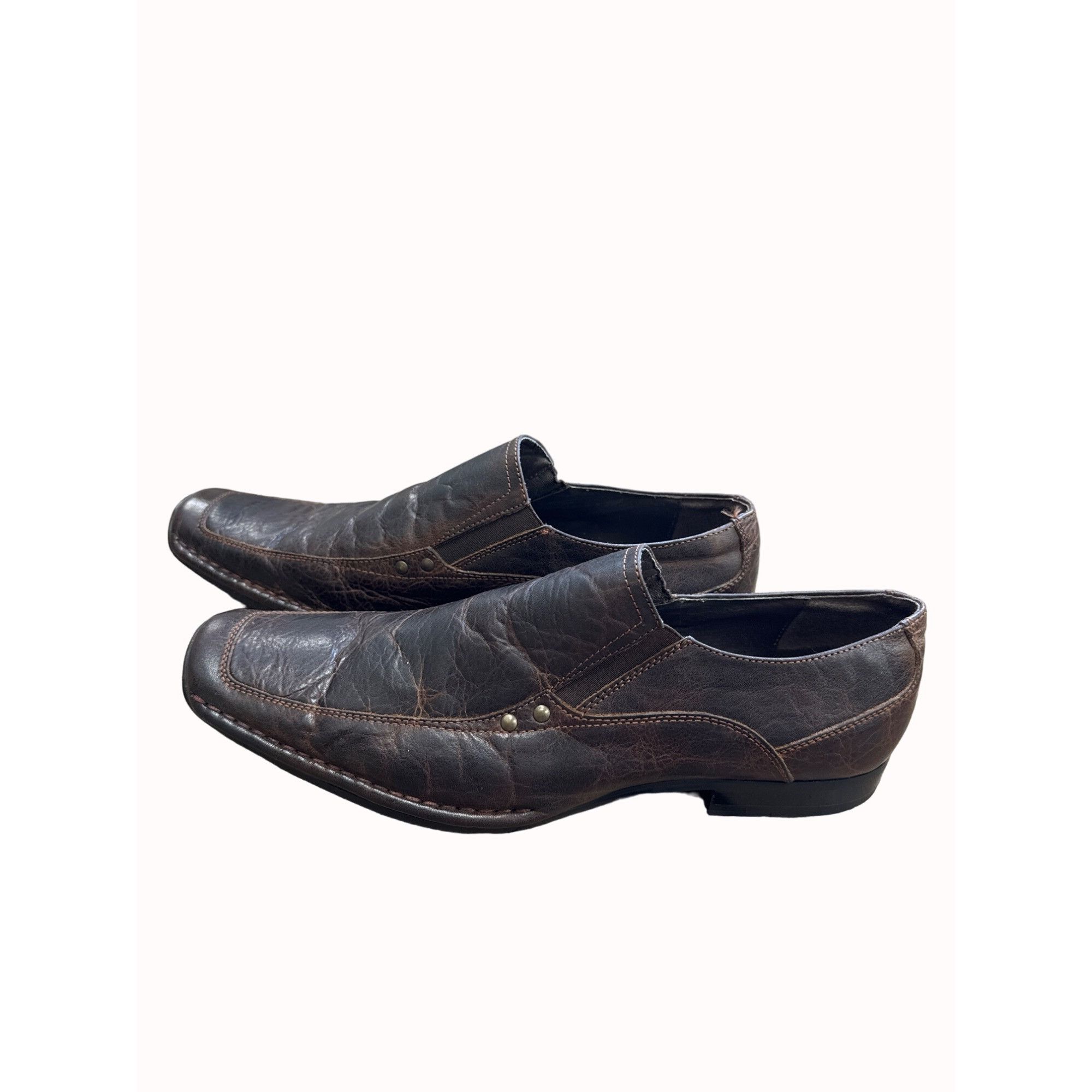 Designer Stray Dog Phaser men’s brown leather slip dress shoes loafer Size US 11.5 / EU 44-45 - 3 Thumbnail