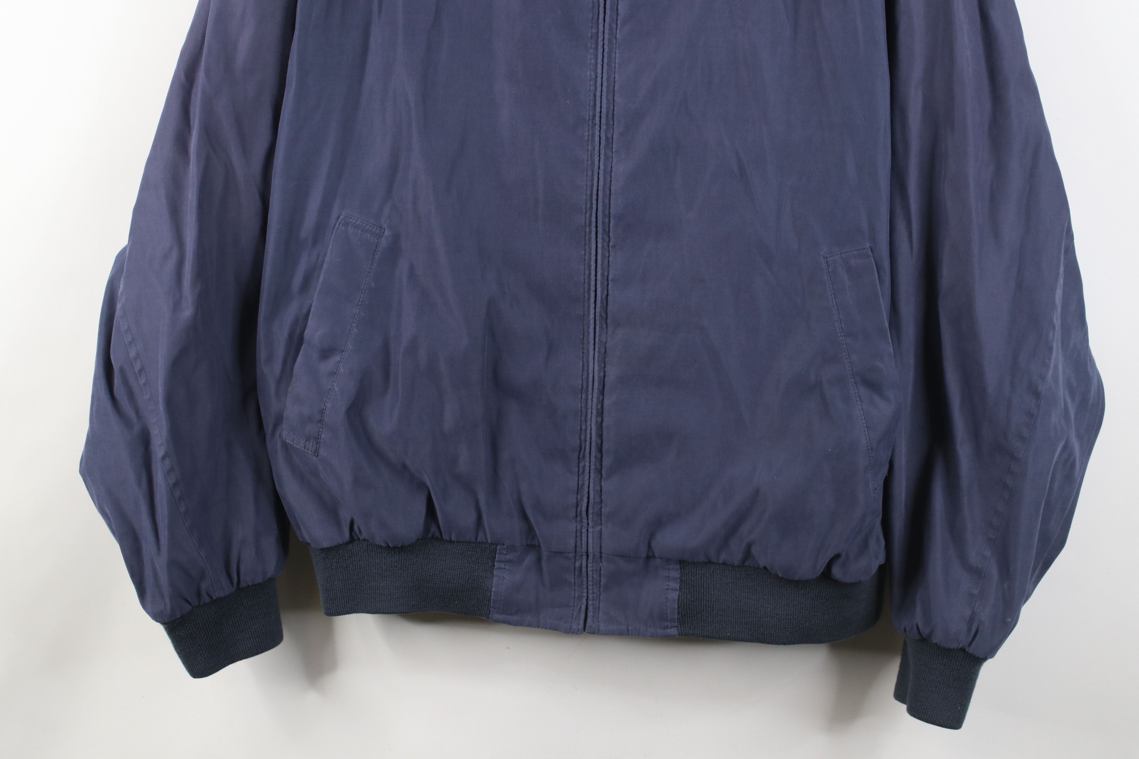 Vintage Vintage 90s Streetwear Full Zip Bomber Jacket Blue Size US L / EU 52-54 / 3 - 3 Thumbnail