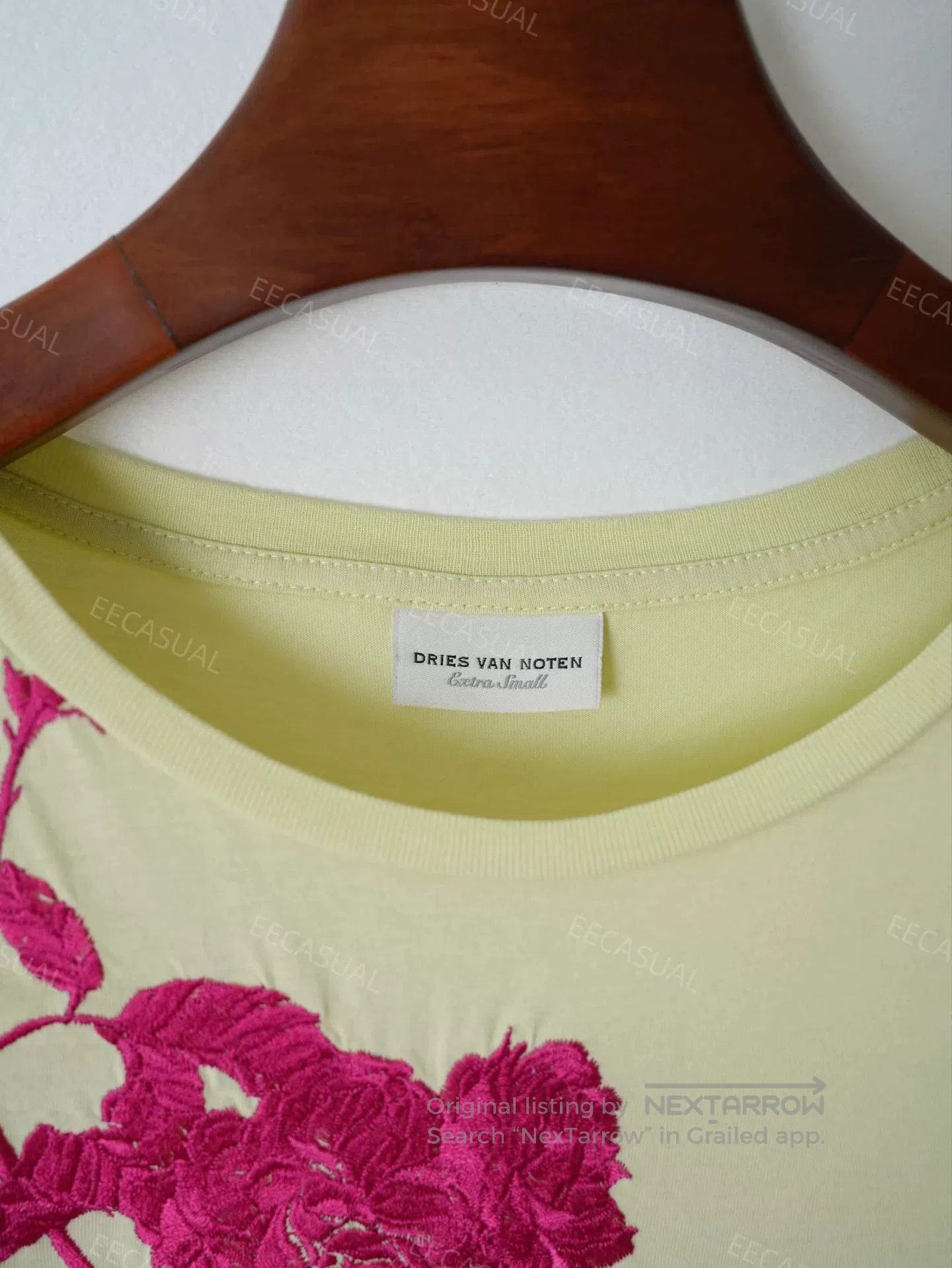 Dries Van Noten Embroidered Rose T.