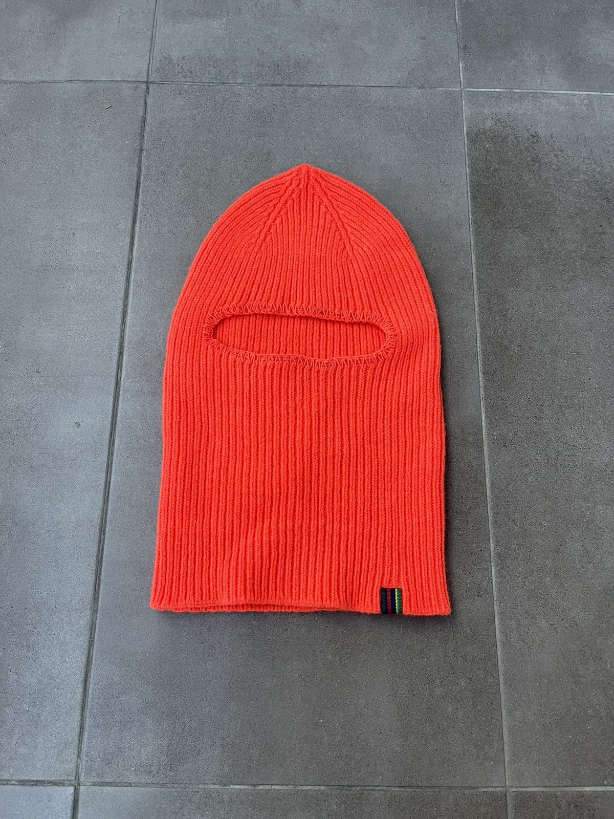 Paul Smith !DS! AW22 Paul Smith Orange Lambswool Balaclava Size ONE SIZE - 4 Thumbnail