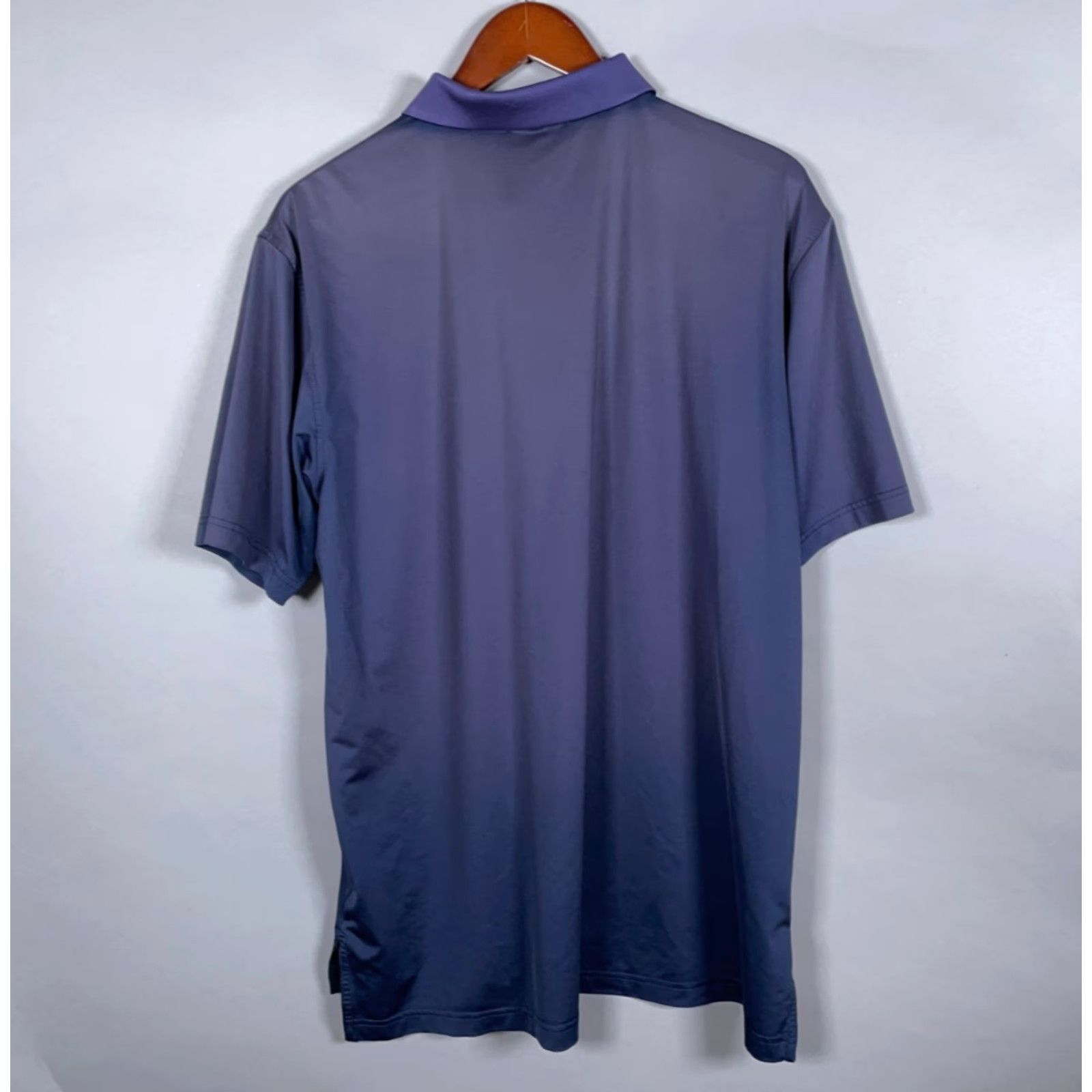 Peter Millar Peter Millar Summer Comfort Polo Shirt Men Large Dark Blue Polyester Spandex Short Sleeve Collared Pullover Lightweight Stretch Size US L / EU 52-54 / 3 - 2 Thumbnail
