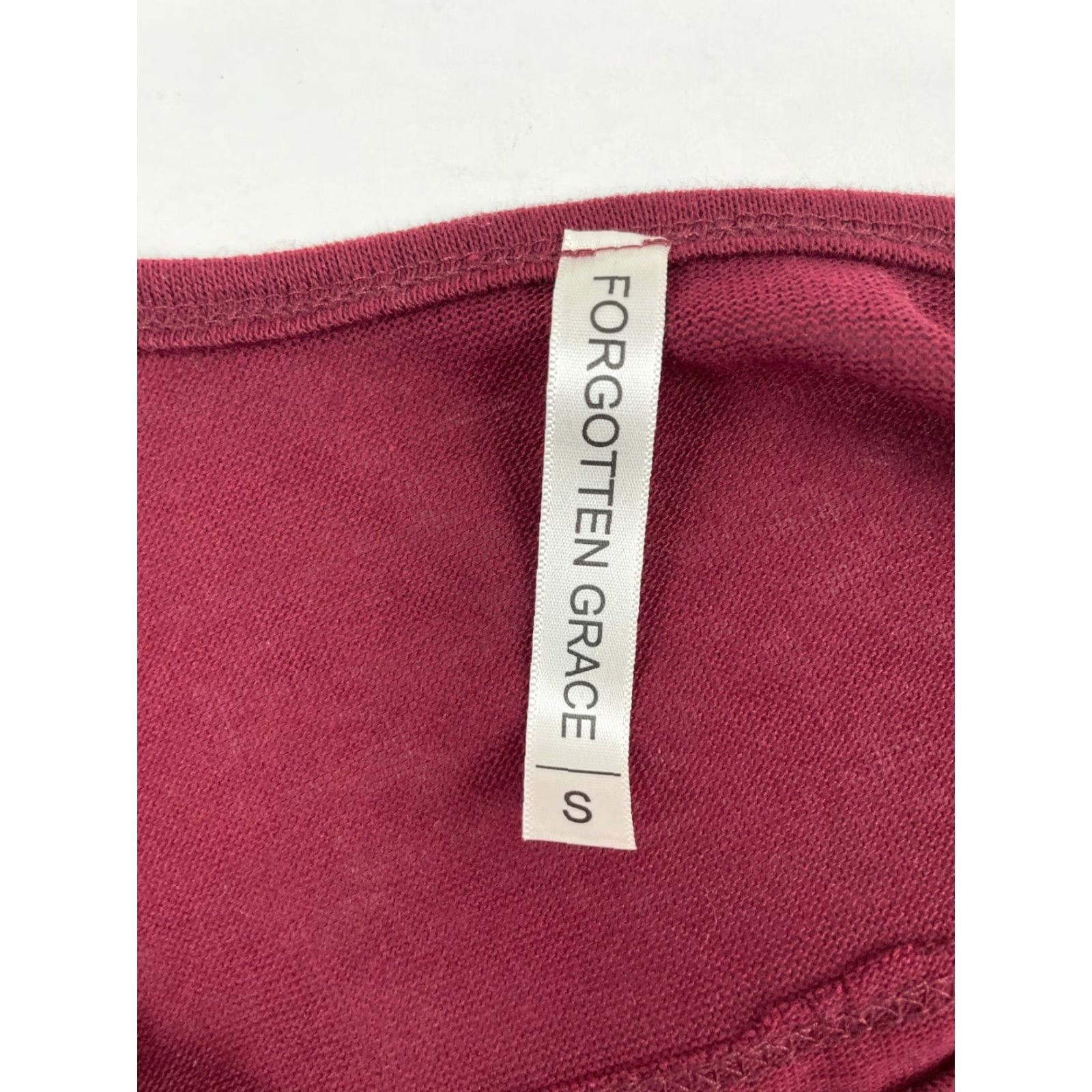 Vintage Forgotten Grace T Shirt Blouse Women's Small Burgundy Long Sleeve NWT Size S / US 4 / IT 40 - 6 Thumbnail