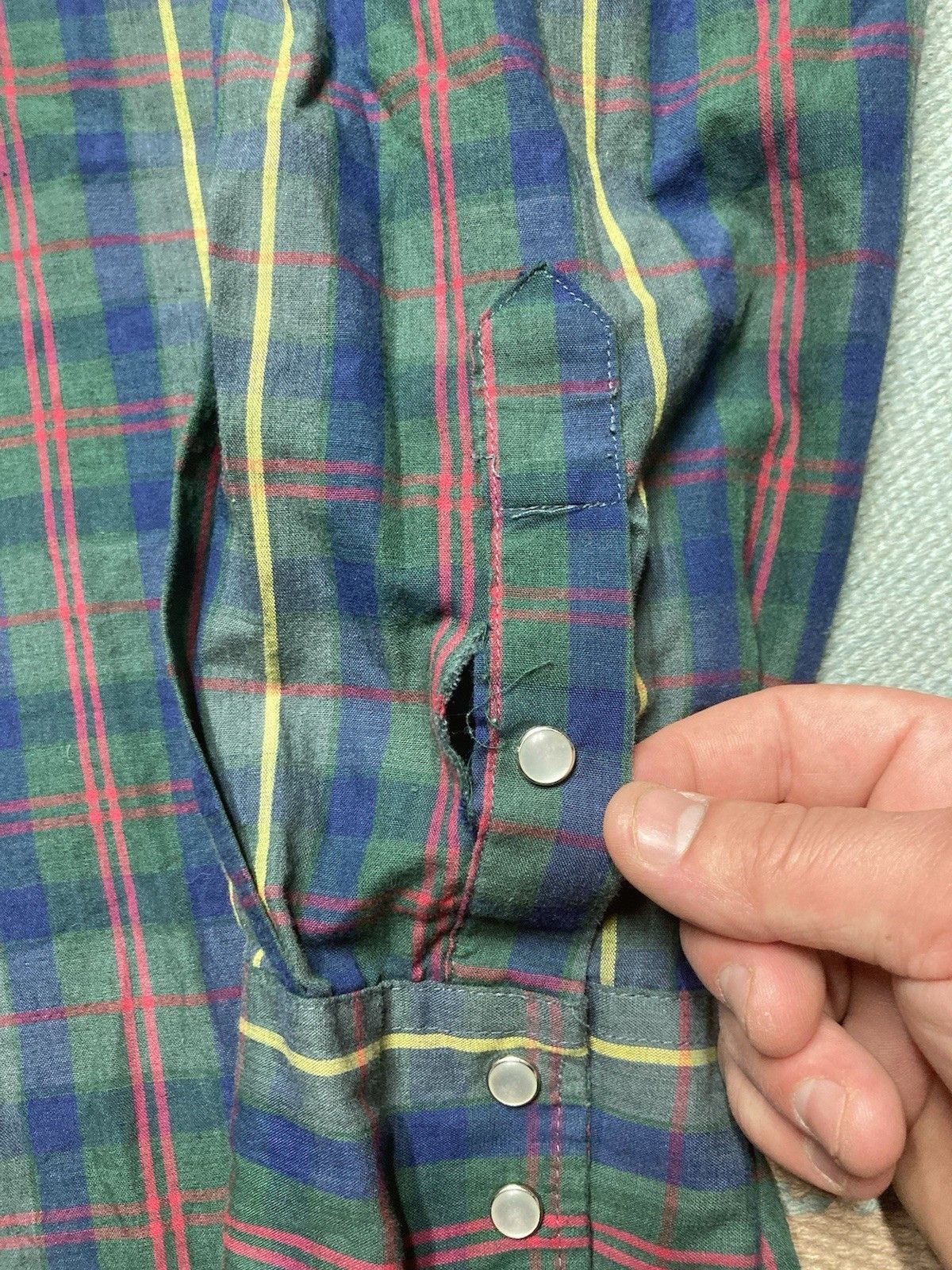 Vintage VTG Ely cattleman Pearl snap shirt plaid western cowboy L Size US L / EU 52-54 / 3 - 2 Thumbnail