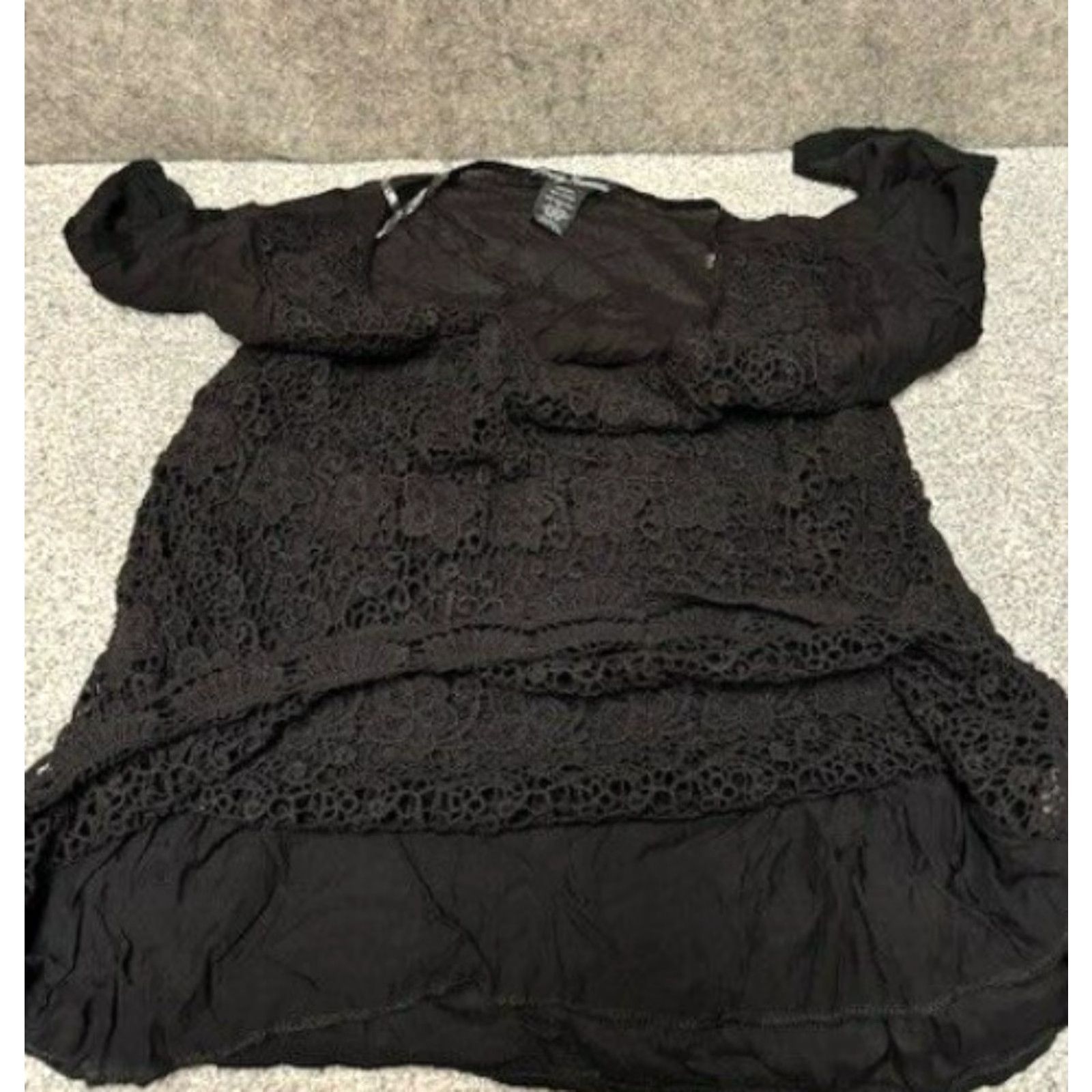 Vintage VINTAGE No 90s Y2K Top Womens XL Boho Lace Floral Romantic Whimsigoth Fairy Grunge Witchy Shirt Size XL / US 12-14 / IT 48-50 - 3 Thumbnail