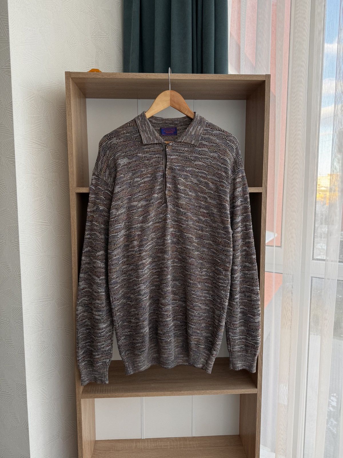 Missoni × Vintage Vintage Example by Missoni Mosaic Pattern Luxury Sweatshirt Size US XL / EU 56 / 4 - 8 Thumbnail