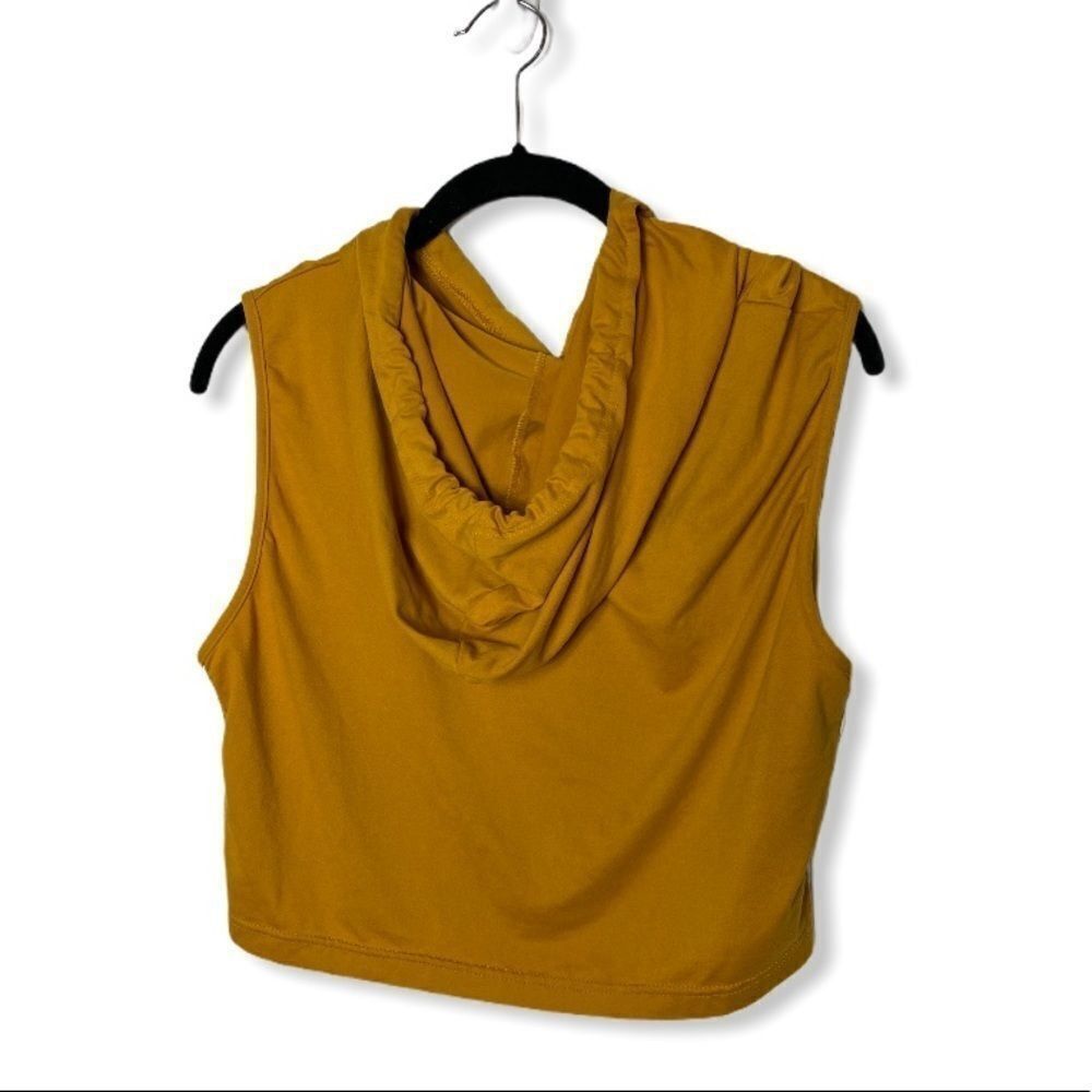 Other Roma Concept Cropped Sleeveless Hoodie | Size 3X | Mustard Y Size 3XL / US 20-22 - 3 Thumbnail