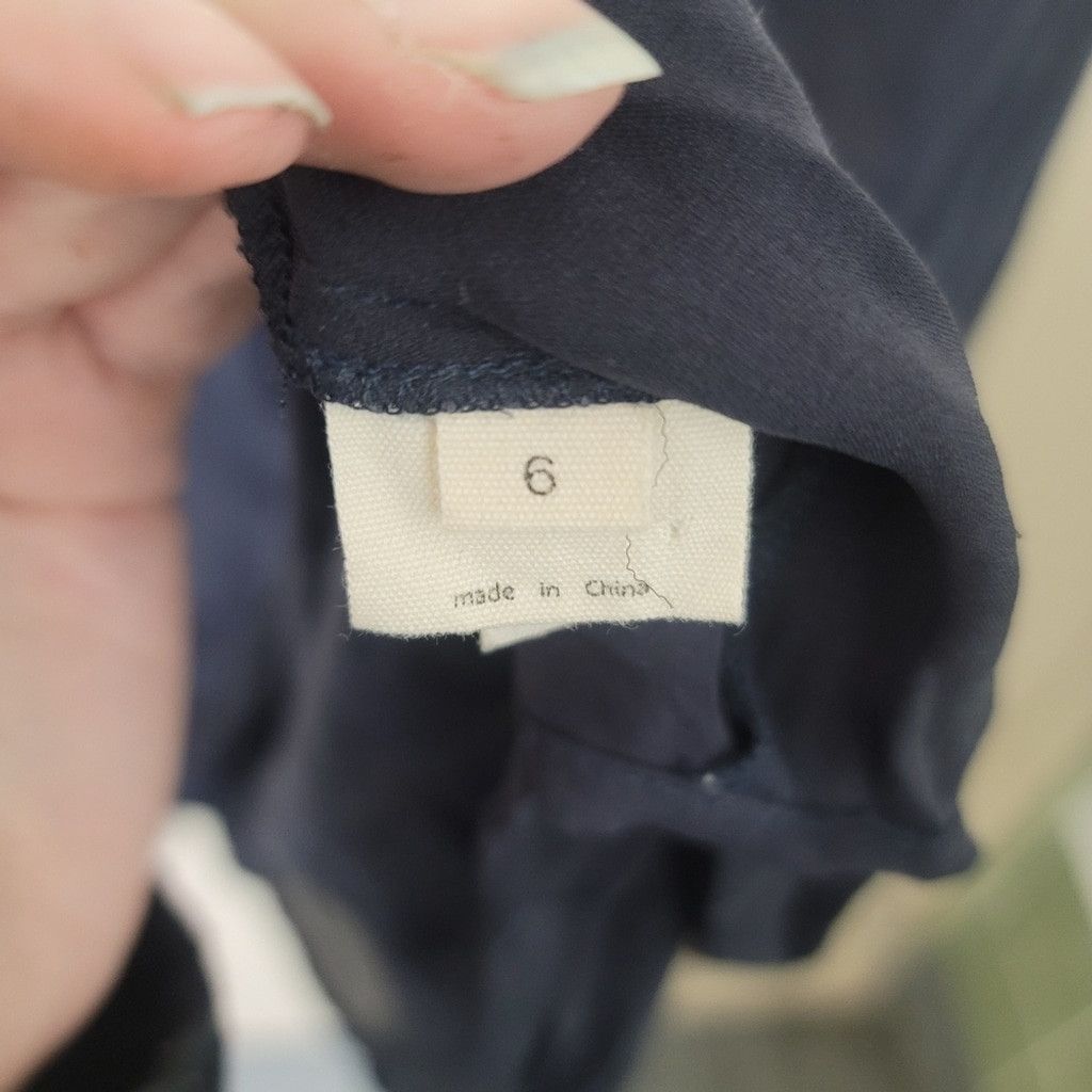L'AGENCE L'AGENCE Blue and Gray Blouse with Relaxed Boxy Style Size M / US 6-8 / IT 42-44 - 4 Thumbnail