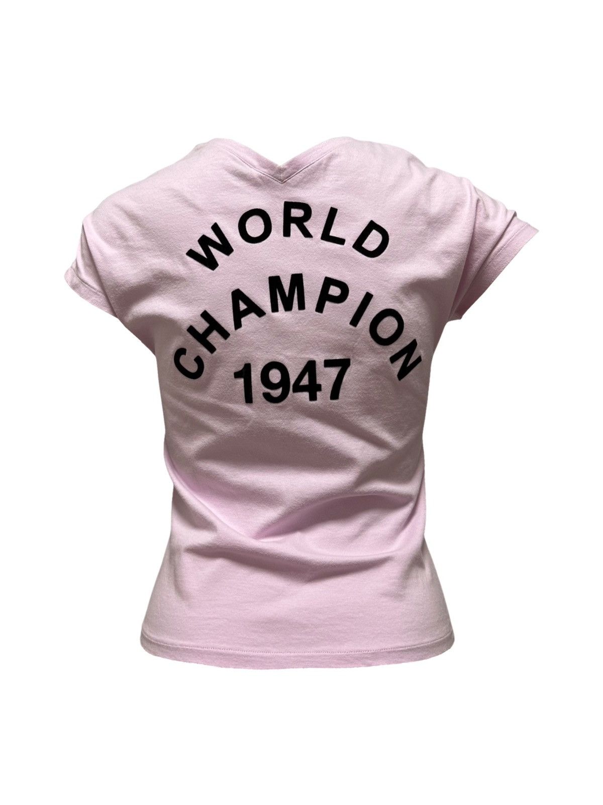 Dior Christian Dior F/W 2003 "J'ADORE DIOR" V-neck T-Shirt Size XS / US 0-2 / IT 36-38 - 2 Thumbnail
