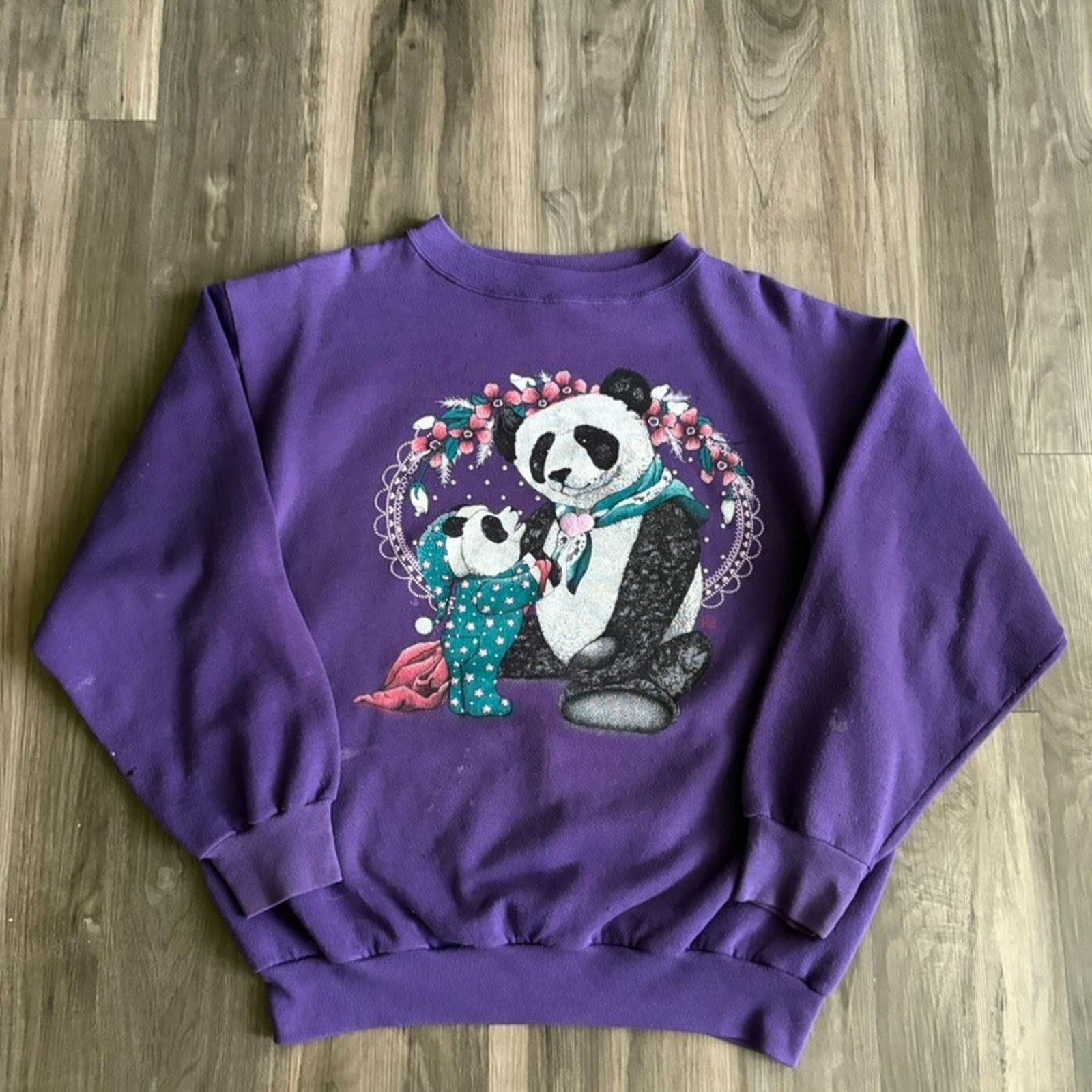 Vintage Vintage Panda Bear Sweatshirt Women's Size L Size L / US 10 / IT 46 - 5 Thumbnail