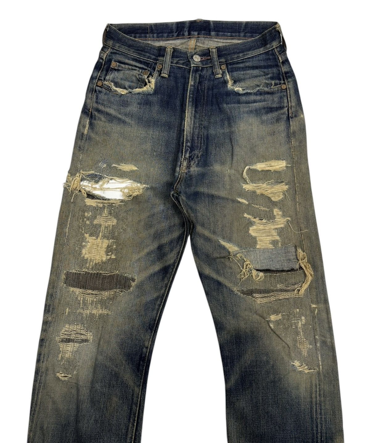 Denime × Undercover 🔥OG DENIME 🇯🇵 JAPAN THRASHED DISTRESS UNDERCOVER DESIGN Size US 29 - 5 Thumbnail