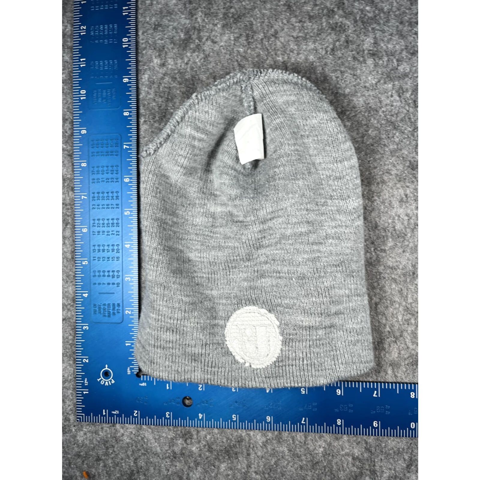 Vintage Yupoong Beanie Mens One Size Gray Knit Wyoming State Wrestling Championships 2021 Sports Embroidered Capless Knit Hat Size ONE SIZE - 6 Thumbnail