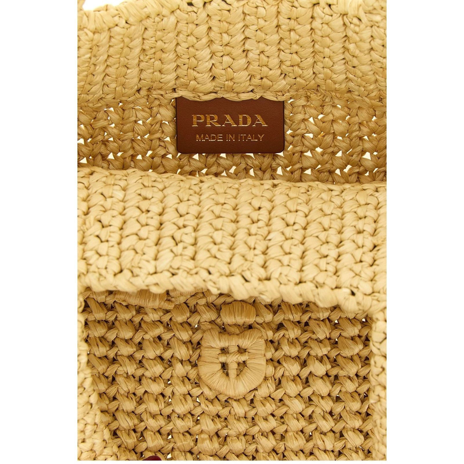 Prada PRADA $1700 Crochet Natural Tote Bag New & Authentic Size ONE SIZE - 4 Thumbnail