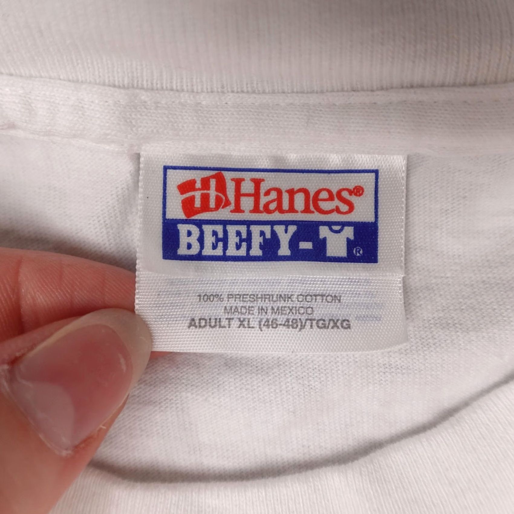 Hanes VINTAGE Hanes Snickers Shirt Mens XL White Graphic Print 90s Candy Promo Size US XL / EU 56 / 4 - 2 Thumbnail