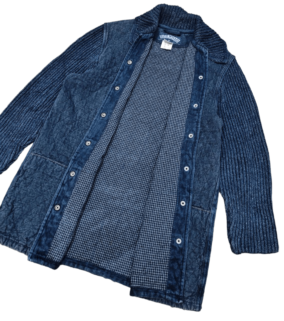 Vintage 💥LAST CALL💥 Blue Willi's Quilted Jacket Size US M / EU 48-50 / 2 - 1 Thumbnail