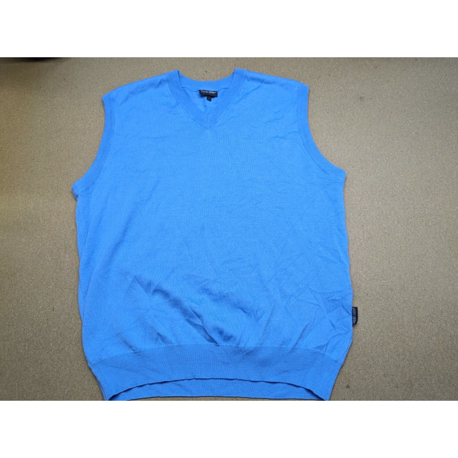 Galvin Green Galvin Green Mens Pullover Large Blue Sleeveless Knitted V-Neck Jumper Sweater Shirt Size US L / EU 52-54 / 3 - 2 Thumbnail