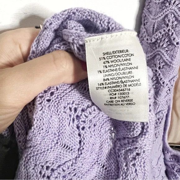 Alice + Olivia Alice + Olivia | Lavender Crochet Jone Dress Size L / US 10 / IT 46 - 5 Thumbnail