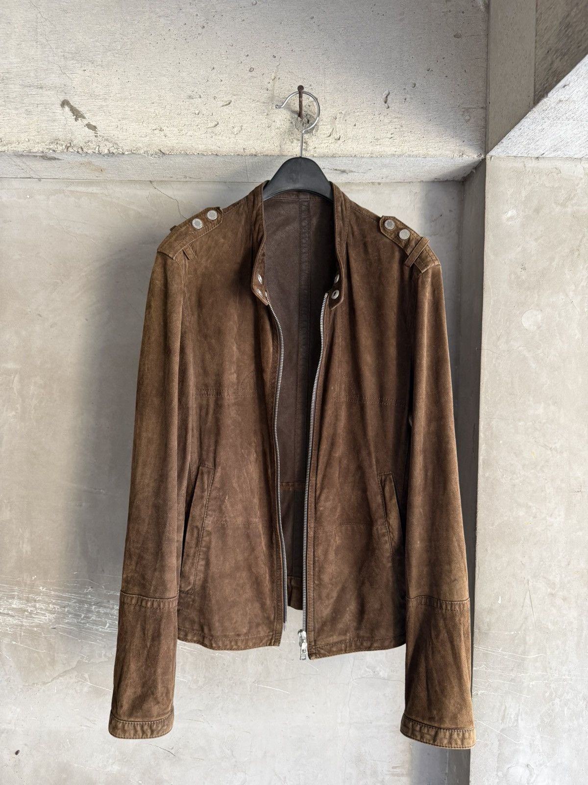 Neil Barrett Neil Barrett Brown Suede Lamb Leather Jacket Size US XS / EU 42 / 0 - 2 Thumbnail