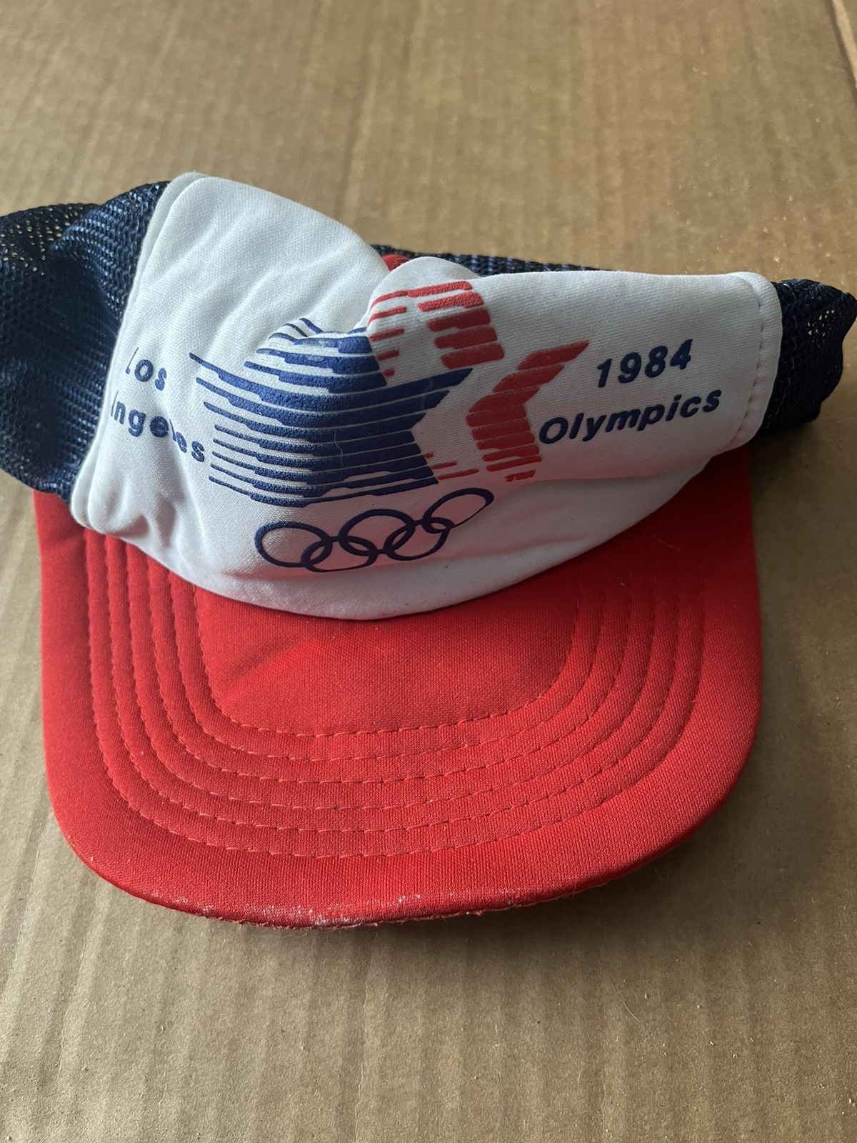 Vintage Vintage 1984 Olympic Trucker Hat Size ONE SIZE - 1 Thumbnail
