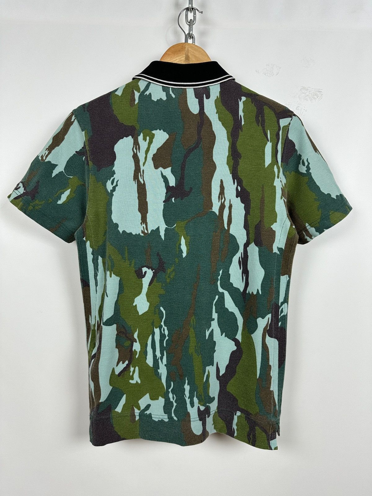 Stone Island Vintage Stone Island Camouflage Polo T-Shirt Size US S / EU 44-46 / 1 - 2 Thumbnail