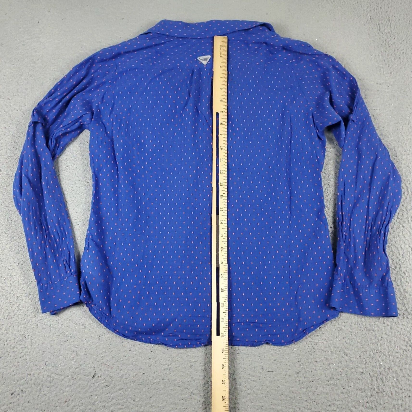 Vintage Columbia Button-Up Shirt Womens Medium Blue Casual Long Sleeve Size M / US 6-8 / IT 42-44 - 4 Thumbnail