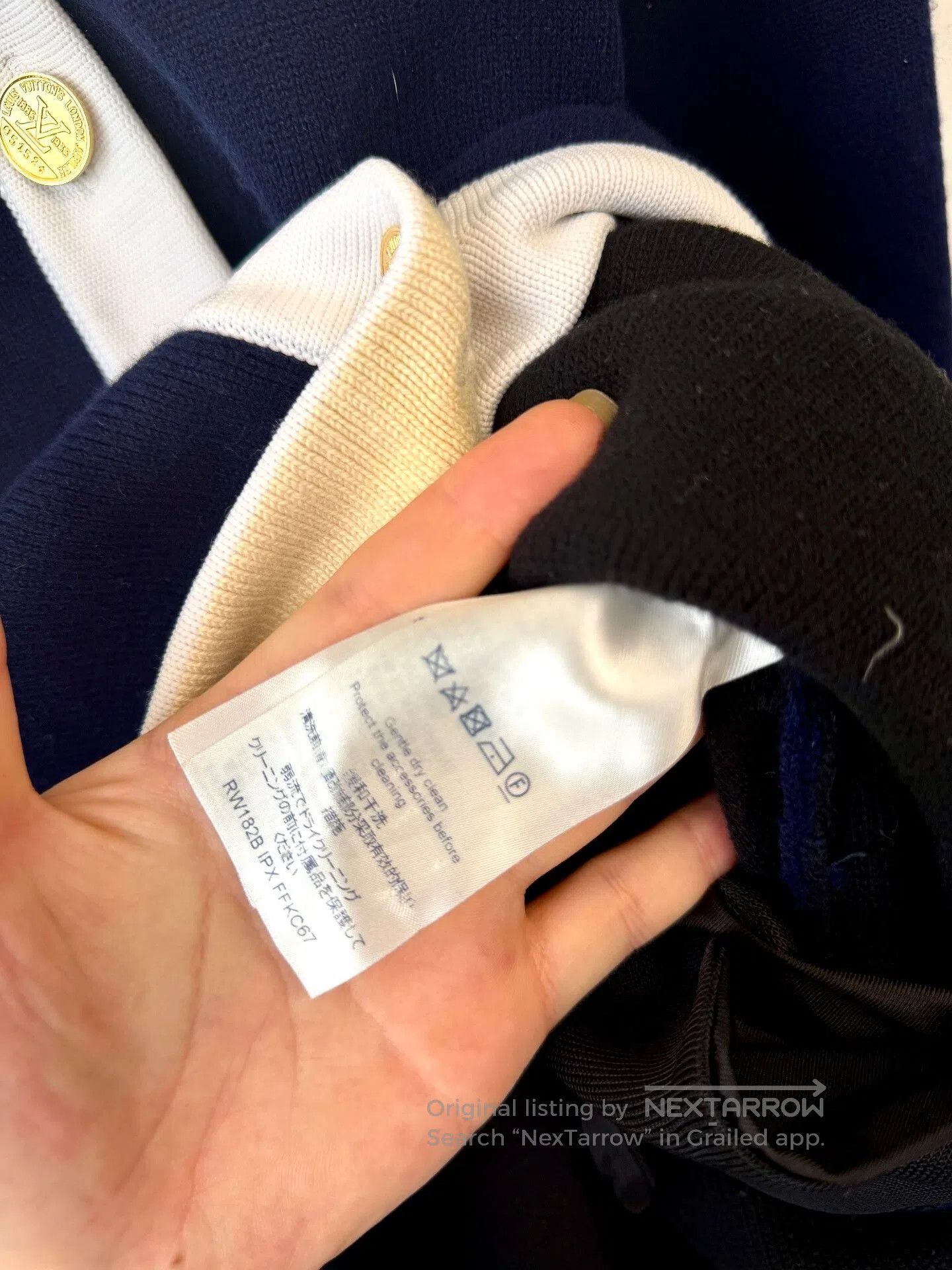 Japanese Brand long navy wool cardigan coat. Size S / US 4 / IT 40 - 4 Thumbnail