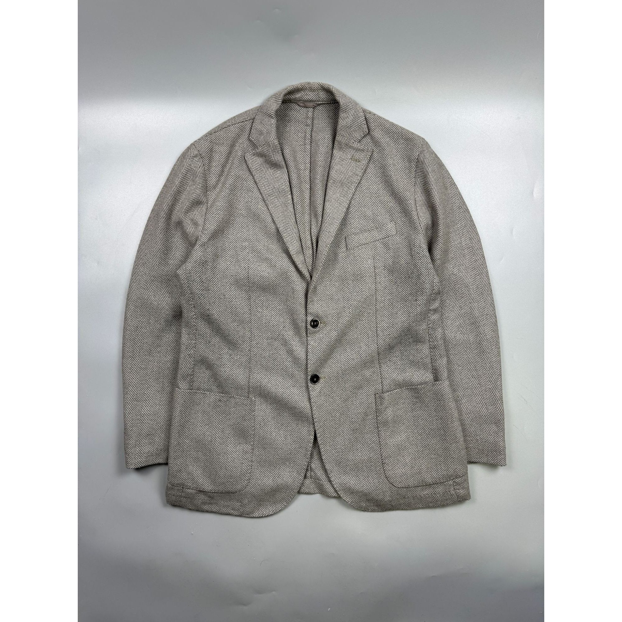 Boggi Boggi Milano Wool Blend Two Button Pattern (Y1237) Size 44R - 1 Thumbnail