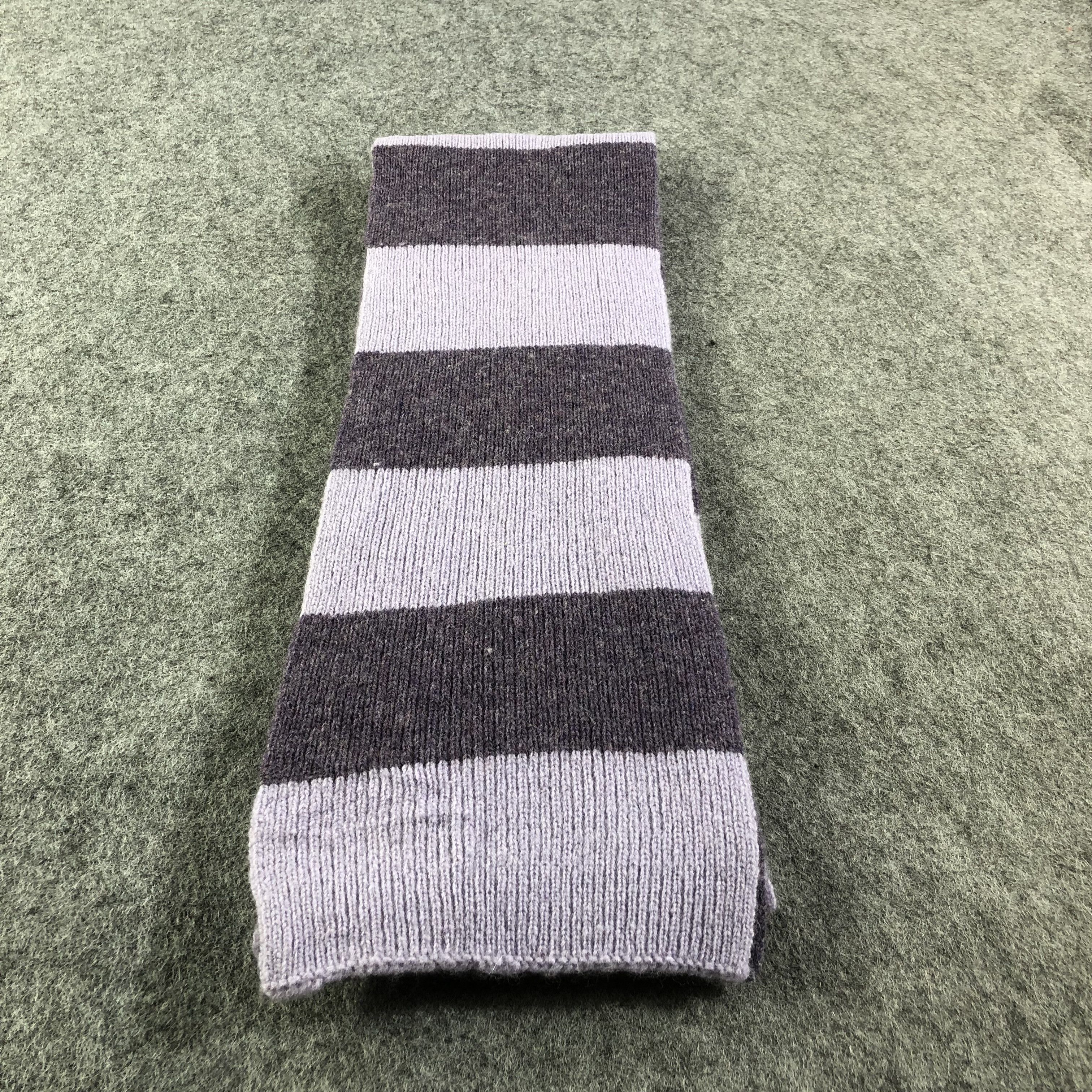 Gap GAP Purple Stripes Wool Scarf Muffler V1606 Size ONE SIZE - 1 Thumbnail