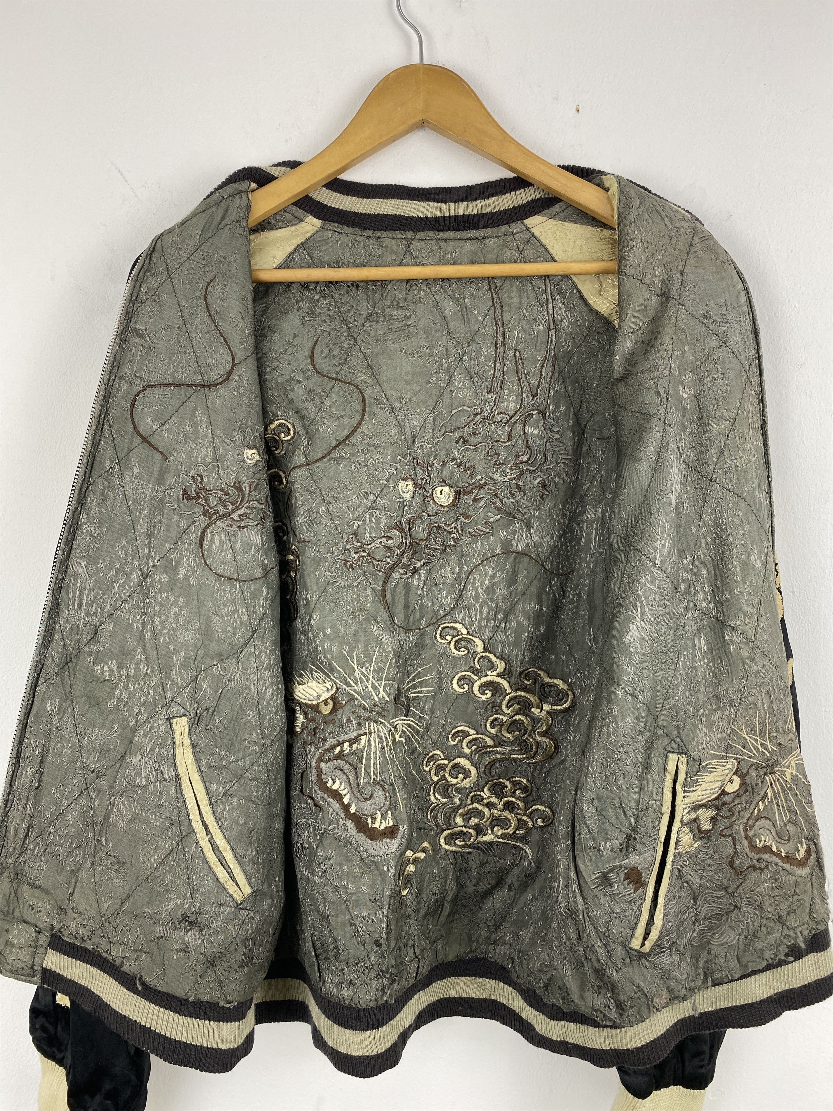 Dragonfly Japan Bosozoku Biker Dragonfly Tattoo Silk Reversible Jacket Size US M / EU 48-50 / 2 - 5 Thumbnail
