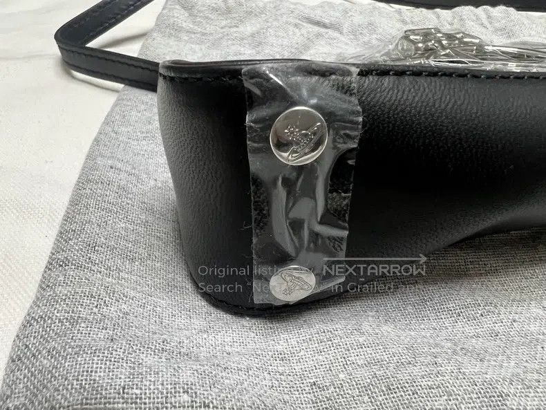 Vivienne Westwood vivienne westwood size os Saturn Crescent Moon Bag, Black C Size ONE SIZE - 4 Thumbnail