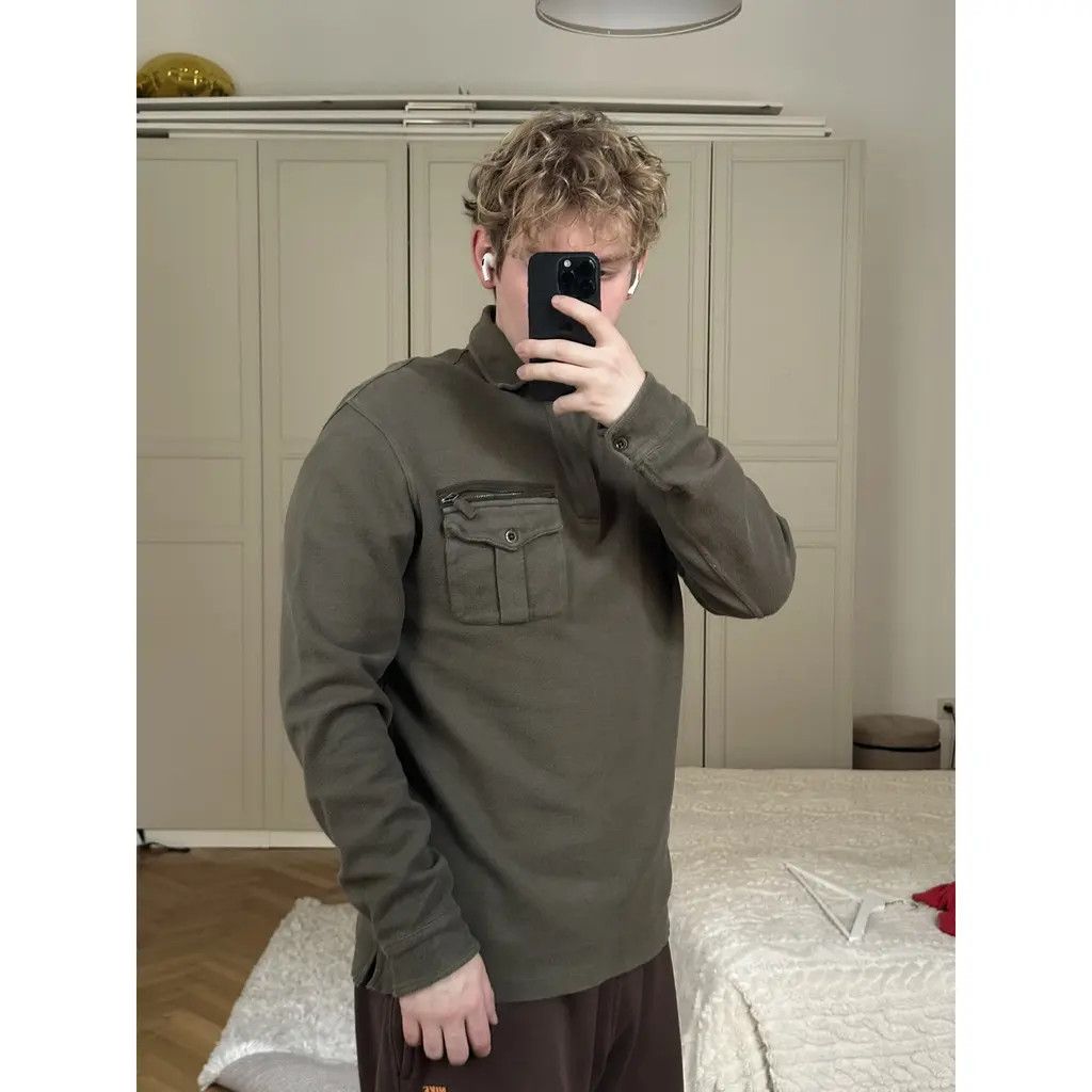 Polo Ralph Lauren Vintage Polo Ralph Lauren Tactical Pocket Quarter Zip Fleece Size US M / EU 48-50 / 2 - 1 Thumbnail