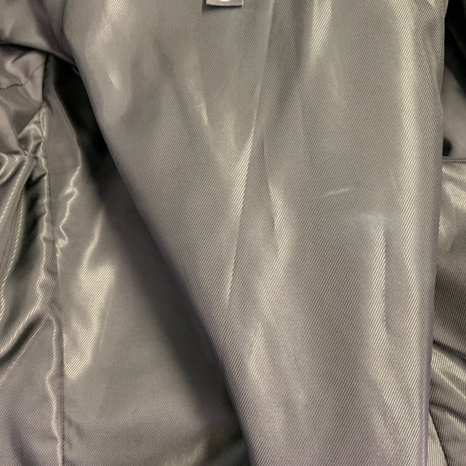 VEDA Size S Gold Rose Metallic Leather Biker Jacket