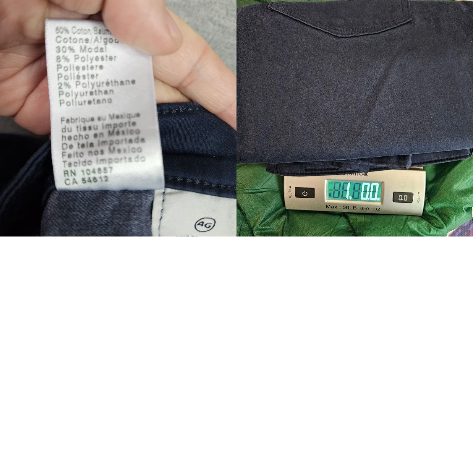 Vintage AG Adriano Goldschmied Prima Cigarette Leg Pants Womens 32R Navy Blue Casual Everyday Modern Regular Jeans Trousers Size 24" / US 00 / IT 34 - 8 Thumbnail
