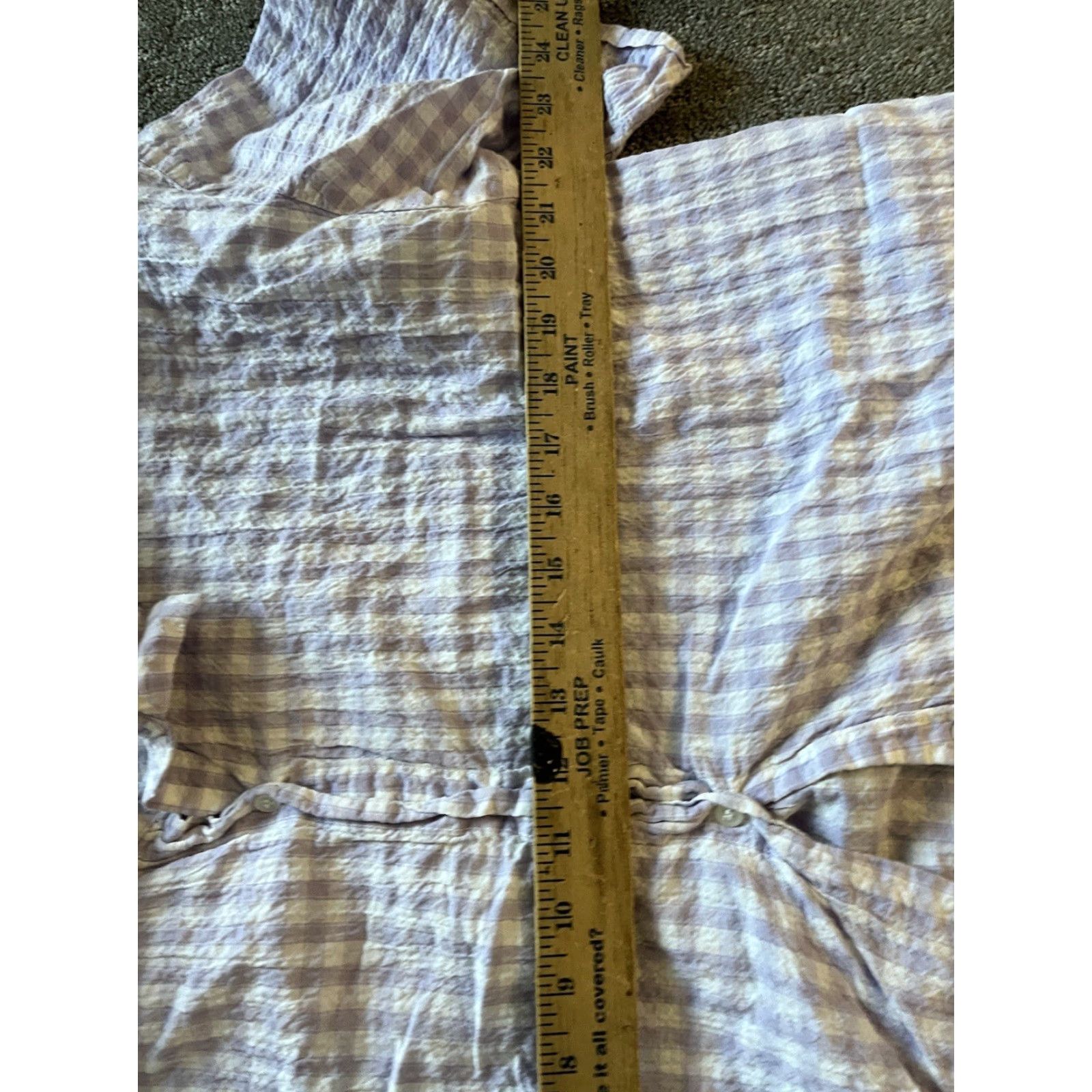 H&M VINTAGE? No — Actually: H&M Pajama Top Women's M Dropped Shoulders Button Up Terry Lavender Size M / US 6-8 / IT 42-44 - 4 Thumbnail