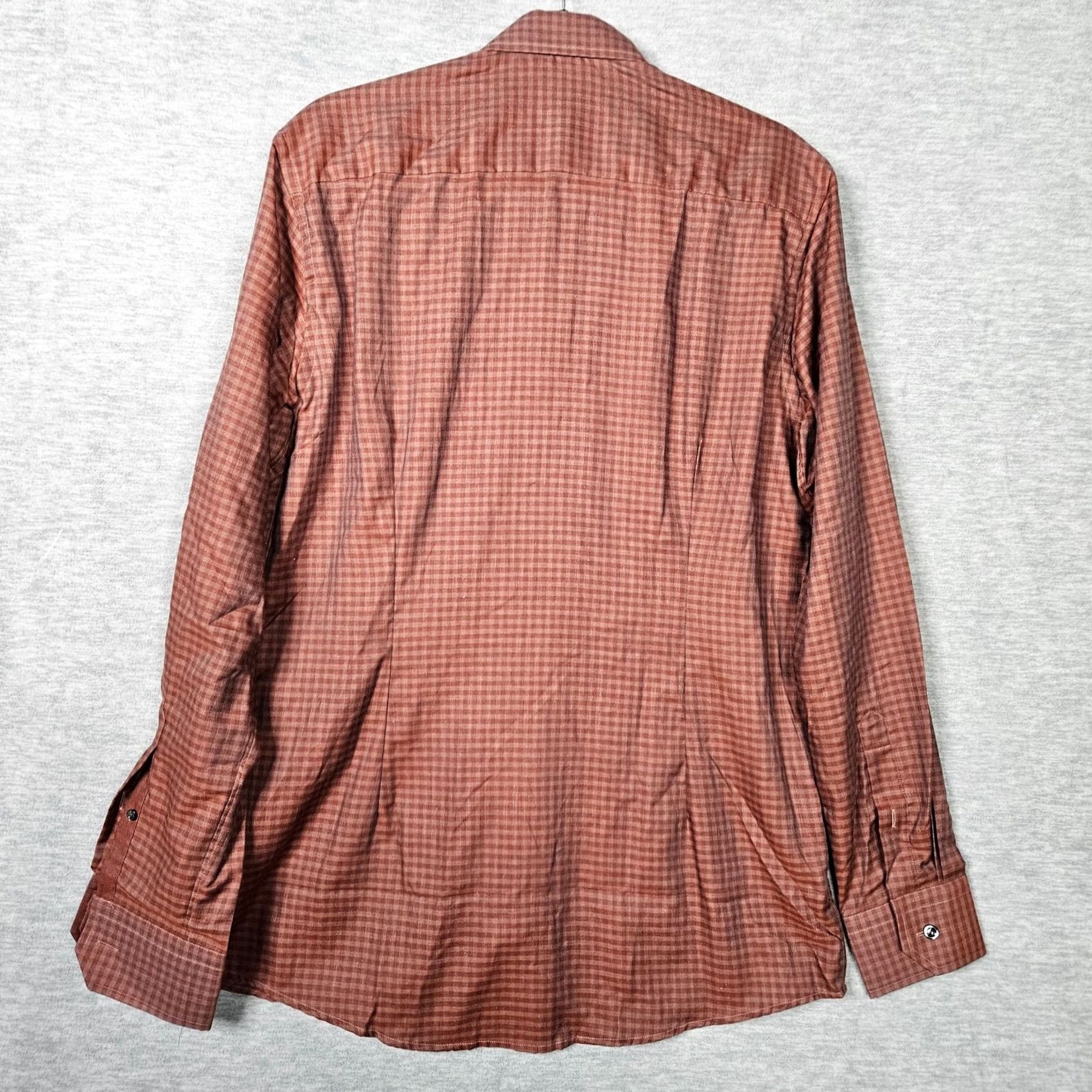 Eton ETON Men’s Button-Up Long Sleeve Plaid Twill Shirt M 15.5 Multicolor Cotton Size US L / EU 52-54 / 3 - 4 Thumbnail