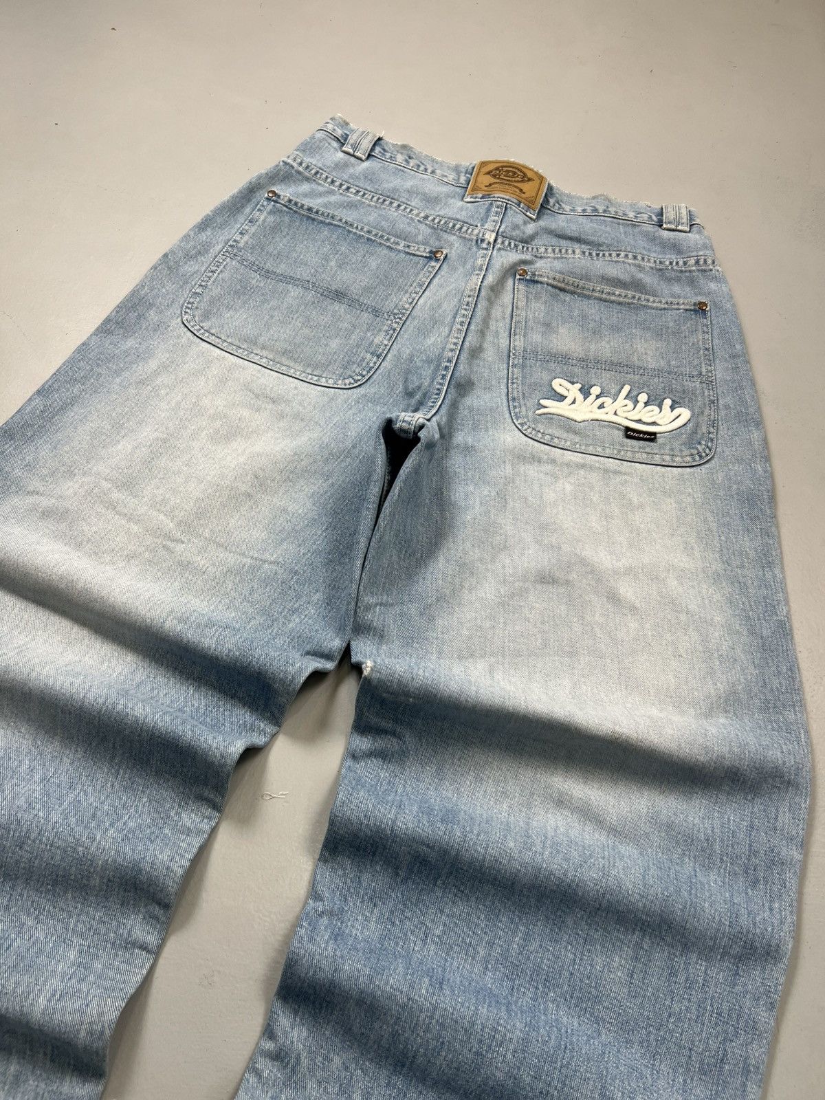 Dickies Rare vintage dickies big daddy hand made painted knee denim Size US 34 / EU 50 - 8 Thumbnail