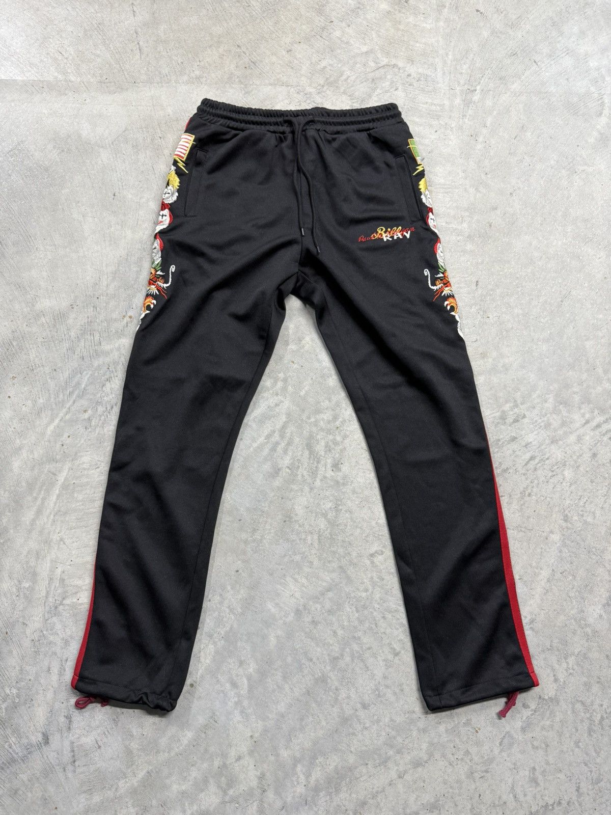パンツ doublet 20ss CHAOS EMBROIDERY trackpants doublet - カオス刺繍ジャージーパンツ - CHAOS EMBROIDERY